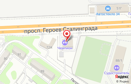 Фитнес-клуб Чемпион в Красноармейском районе на карте