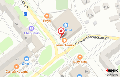 Салон суши Ролл-сервис на Станкозаводской улице на карте