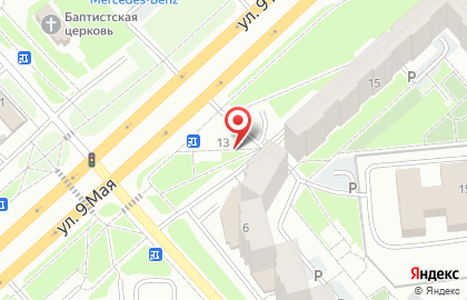 Киоск по продаже кондитерских изделий в Советском районе на карте