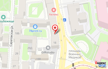 Магазин Флирт Шоп 18+ на Большом Сампсониевском проспекте на карте