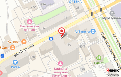 Служба доставки Bikers Pizza в Свердловском районе на карте