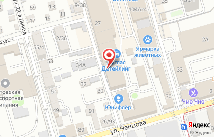 Юнифлор на улице Ченцова на карте