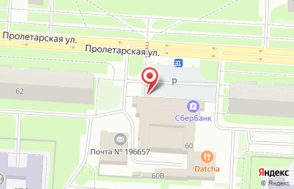 Терминал МТС банк на Пролетарской улице на карте