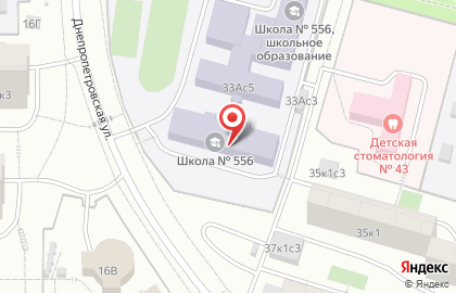 Детский футбольный клуб Метеор на Днепропетровской улице, 33а/33 стр 2 на карте