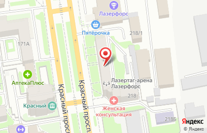 Сервис Пост почтовая компания в Заельцовском районе на карте