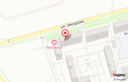 Банкомат КББ на улице Звездова, 6 на карте