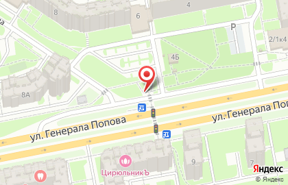 ОАО Союзпечать на улице Генерала Попова на карте
