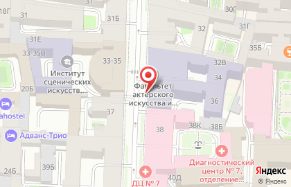Банкомат Банк Санкт-Петербург в Центральном районе на карте