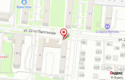 Магазин Красное & Белое на улице 22 Партсъезда на карте