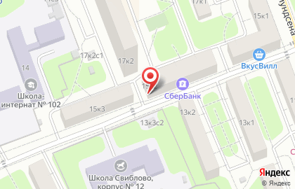 Банкомат СберБанк на Снежной улице, 16 к 2 на карте