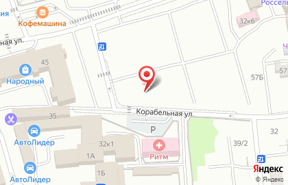 Магазин подарков Коробочка на Корабельной улице на карте