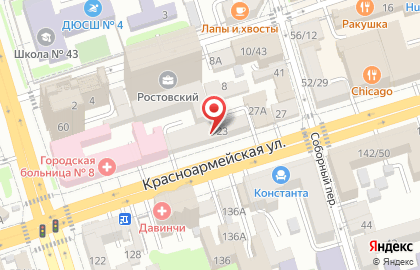 Ростовский филиал Банкомат, АКБ Военно-Промышленный Банк на карте