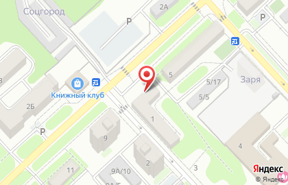 Супермаркет Магнит в Левобережном округе на карте