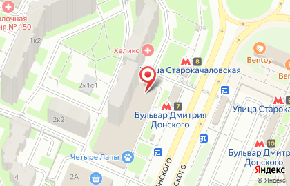 Компания Оконный Континент на бульваре Дмитрия Донского на карте