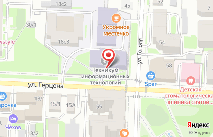 Томский техникум информационных технологий на карте