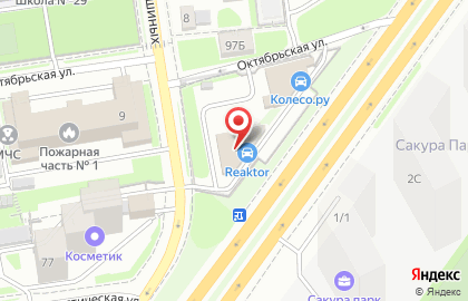 Автокомплекс REAKTOR на улице Семьи Шамшиных на карте