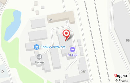 Гостиница Астра на карте