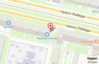 Мастерская А-сервис на проспекте Победы на карте