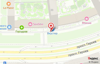 Супермаркет Вкустер в Красносельском районе на карте