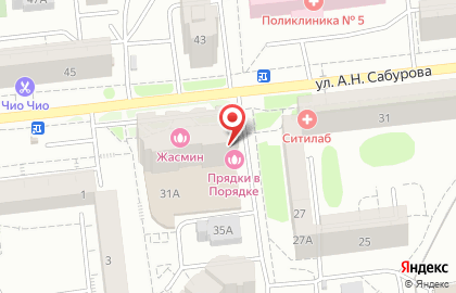Парикмахерская Прядки в Порядке на улице Барышникова на карте