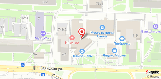 Логопедический центр Сонор Саянский на Новогиреево на карте