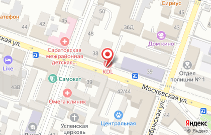 Кдл тест на Московской улице на карте