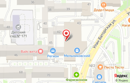 Сеть супермаркетов Слата в Свердловском районе на карте