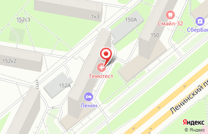 Медицинская лаборатория Гемотест в Тропарёво-Никулино на карте