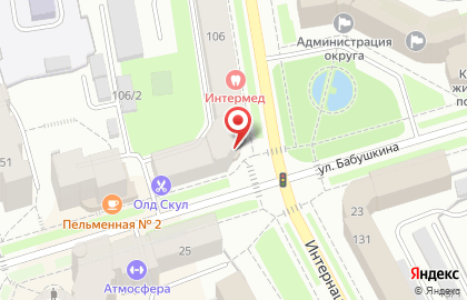 Политическая партия Единая Россия на Интернациональной улице на карте