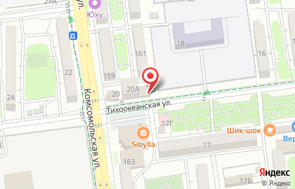 Магазин пенных напитков Beer Line на Тихоокеанской улице на карте