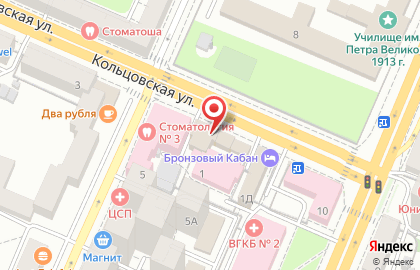 Магазин Семь дней на Кольцовской улице на карте