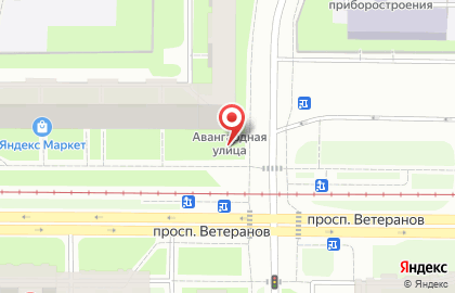 Киоск по продаже фруктов и овощей в Красносельском районе на карте