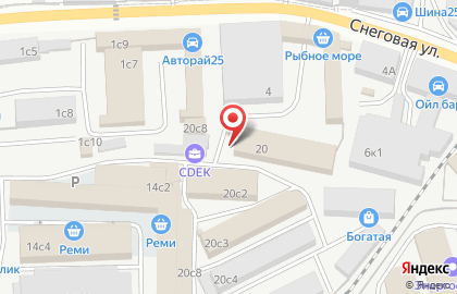 Магазин Экономная мебель в Первореченском районе на карте