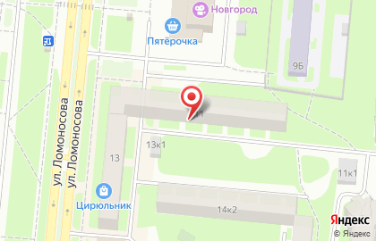 ТекстильОптТорг на улице Ломоносова на карте