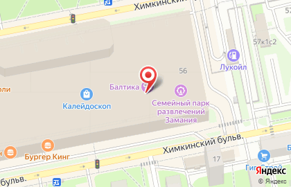 Супермаркет Перекресток на Химкинском бульваре на карте