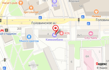 Компания Мир натяжных потолков на Головинском шоссе на карте