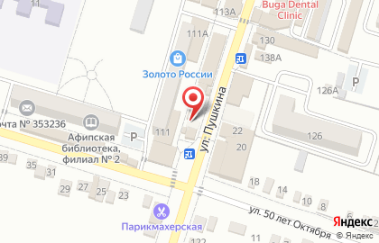 Магазин печатной продукции Роспечать на улице Пушкина на карте