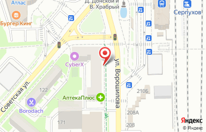 Гастроном Отрада на улице Ворошилова на карте