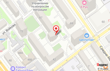 Бухгалтерская компания Тандем на Средне-Московской улице на карте