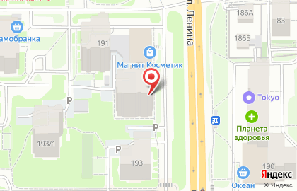 Мясной магазин Три богатыря на улице Ленина на карте