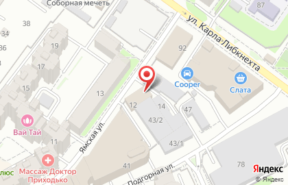 Автошкола Фаэтон в Октябрьском районе на карте