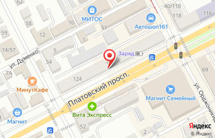 Магазин тканей Афина в Ростове-на-Дону на карте