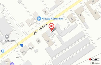 Автосервис На Кирова на улице Кирова на карте