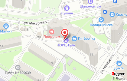 Автошкола ТОРЦ на улице Макаренко на карте