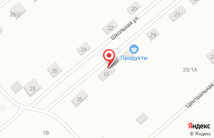 Продовольственный магазин Наташа на Школьной улице на карте