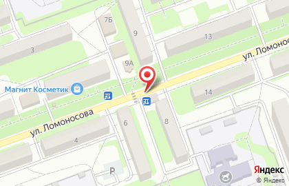 Продовольственный магазин Мандаринка на улице Ломоносова на карте