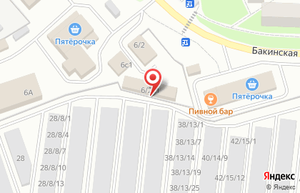 Автомагазин Авто+ на Бакинской улице на карте