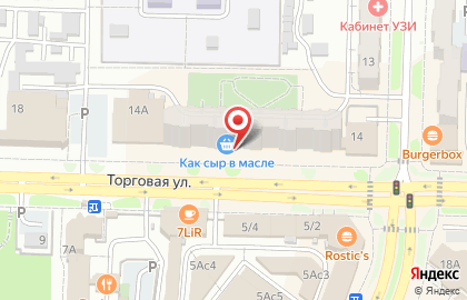 Продуктовый магазин Как сыр в масле на карте