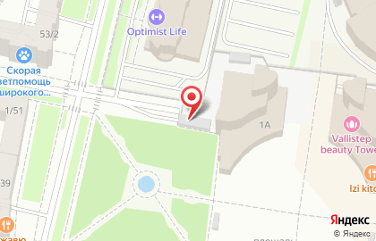 Подземная парковка на площади Труда на карте