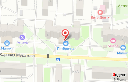 Супермаркет Пятёрочка на улице Караная Муратова на карте